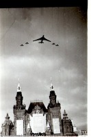 Москва - Самолёты над Красной площадью 1955, Россия, Москва,