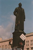 Москва - Демонтаж памятника Дзержинскому 1991, Россия, Москва,