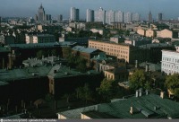 Москва - Вид из гостиницы «Интурист» в сторону проспекта Калинина 1975, Россия, Москва,