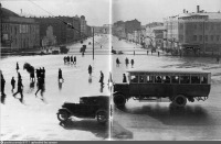 Москва - Площадь Маяковского и Большая Садовая улица 1937, Россия, Москва,