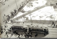 Москва - Поворот трамвайной линии у Большого театра 1932, Россия, Москва,