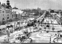 Москва - Триумфальная площадь и Большая Садовая улица 1929, Россия, Москва,