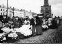 Москва - Продавщицы на Сухаревском рынке 1900—1905, Россия, Москва,