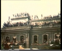 Москва - Москвичи встречают колонны Фестиваля 1957, Россия, Москва,