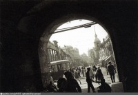 Москва - Улица Сретенка. Вид из арки Сухаревой башни 1932, Россия, Москва,