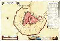 Москва - план Московского кремля, 1750