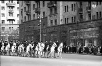  - Москва. Улица Горького. Встреча Гагарина Ю.А. в Москве. 14. 04. 1961.