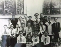 Болохово - П.И. Пустовалова с 4 -м классом школы№2 в 1958 году