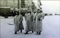 Болохово - 26 ноября 1941 года. Оккупация Болохово. Крайний справа  - Герман Турк.
