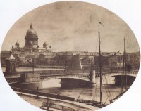Санкт-Петербург - Вид на Николаевский мост и Исаакиевский собор