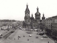 Санкт-Петербург - Вид на Сенную площадь и церковь во имя Успения Божией Матери