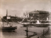 Санкт-Петербург - Спуск линейного корабля «Севастополь» на воду со стапеля Балтийского завода