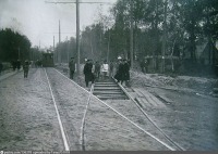 Санкт-Петербург - Строительство трамвайной линии в деревне Мурзинка