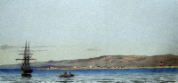 Хабаровский край - Охотск 1866 год художник Баганц Ф.Ф.