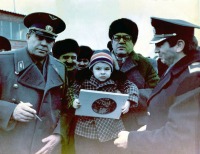 Грозный - Встреча космонавта Береговова в Грозном