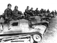 Польша - Рота танкеток в ожидании приказа, под Варшавой 13 сентября 1939 года