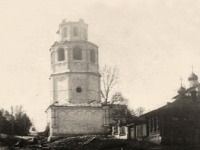 Чебоксары - Разрушение колокольни Иоанно-Предтеченской церкви, 1929 г.