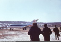 Тында - Самолёт Як-40 в аэропорту Тынды