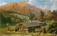 Германия - Ф.Х. Шмидт. Сельский дом в Берхтесгадене с видом на гору Унтерсберг