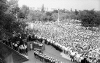 Для участников ЭтоРетро.ру - . Митинг, посвященный переименованию г. Чистяково в г. Торез. 1964 г.