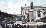 Киев - Картина церемонії відкриття пам'ятника царю Олександру ІІ