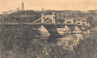 Киев - Киев.  Цепной мост. Фото начала ХХ в.