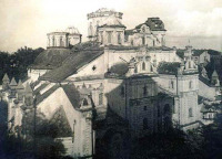 Киев - Київ.  Михайлівський  монастир після знищення більшовиками в 1934 році.