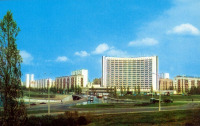 Киев - Київ.  Русанівський  житловий масив-новий район міста.