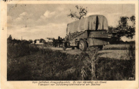 Голобы - Немецкий грузовик на окраине села Голобы. 1916г