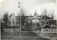  - Железнодорожный вокзал станции Маневичи во время Первой мировой войны