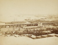 Одесса - Одесса, вид на порт с Потёмкинской лестницы,1886 г.