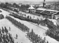 Одесса - Парад австро-венгерских войск в Одессе в марте 1918 года.