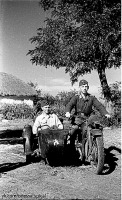 Одесса - Южный фронт.Август 1941 г. Немецкие мотоциклистты