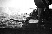 Одесса - 01.09.1941 г. Корабли Черноморского флота обороняют Одессу.