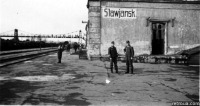 Славянск - Славянск.  Залізнична станція в період війни.
