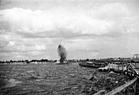 Днепропетровск - Обстрел понтонных переправ Советскими войсками через Днепр