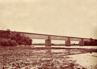 Днепропетровск - Железнодорожный мост через реку Самару.