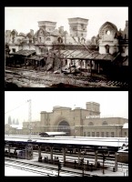 Днепропетровск - Вокзал в городе Днепропетровск 1942 - 2009 годы