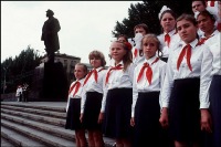 Донецк - Донецк, церемония в честь окончания Второй мировой войны. 1988 год.