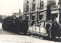 Львов - Перевозка узников гетто на трамвае к месту расстрела