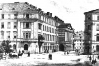 Львов - Львів. Театр Станіслава Скарбека (відкрився в 1842 р.) - тепер театр ім Марії Заньковецької.