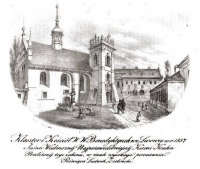 Львов - Монастир і костел Бенедиктинек у Львові в 1837 р.
