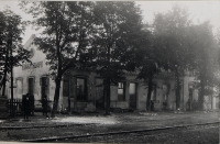 Калуш - Разрушенное здание железнодорожной станции Боднаров во время Первой Мировой войны