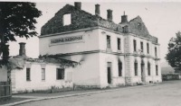 Надворная - Разрушенный железнодорожный вокзал станции Надворная  во время немецкой оккупации 1941-1944 гг в Великой Отечественной войне