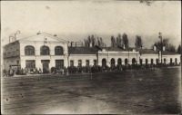 Новозыбков - Железнодорожный вокзал станции Новозыбков во время немецкой оккупации в 1918 г после Брестского мира