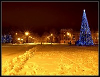 Северодонецк - Снег ,елка,фонари