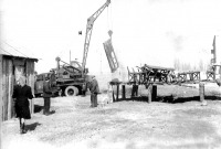 Северодонецк - 1949 г.Воскресник на стройплощадке автотракторного цеха.