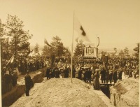 Улан-Удэ - Участники торжественной закладки здания лазарета во время молебна 23 апреля 1909 г.