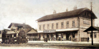 Борислав - Борислав.  Вокзал  (відкритий в 1872 р.).