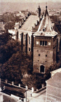 Дрогобыч - Дрогобич  Стародавній.  Вигляд на костел Св.Варфоломія з вежі Ратуші.
